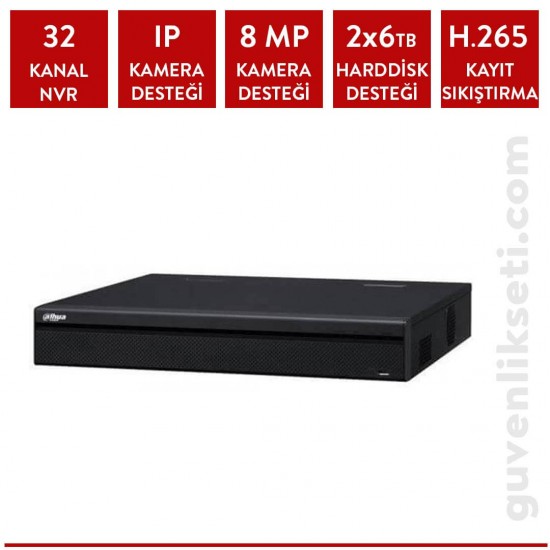 Dahua NVR4232-4KS2/L 32 Kanal NVR Kayıt Cihazı Dahua NVR4232-4KS2/L 32 Kanal NVR Kayıt Cihazı